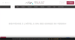 Desktop Screenshot of hotel-des-gorges-du-verdon.fr
