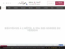 Tablet Screenshot of hotel-des-gorges-du-verdon.fr